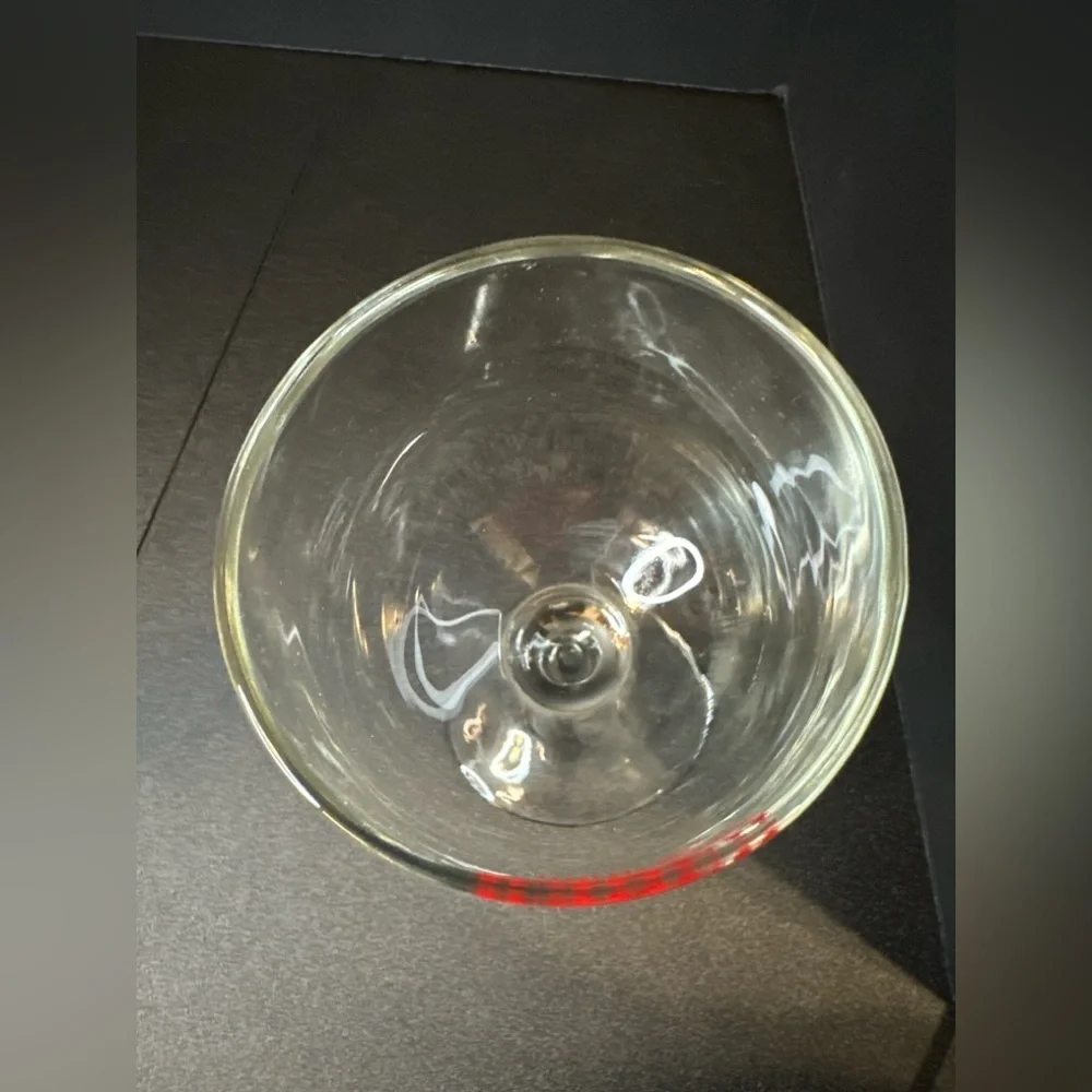 Vintage 9R Ranch Somerset WI Advertising Wine Goblet Bar‎ Glass